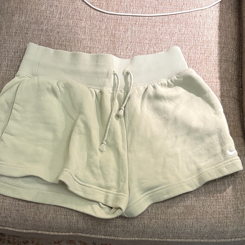 Nike Women's Light Cream Athletic Shorts